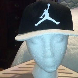 Youth Black and White Jordan Cap